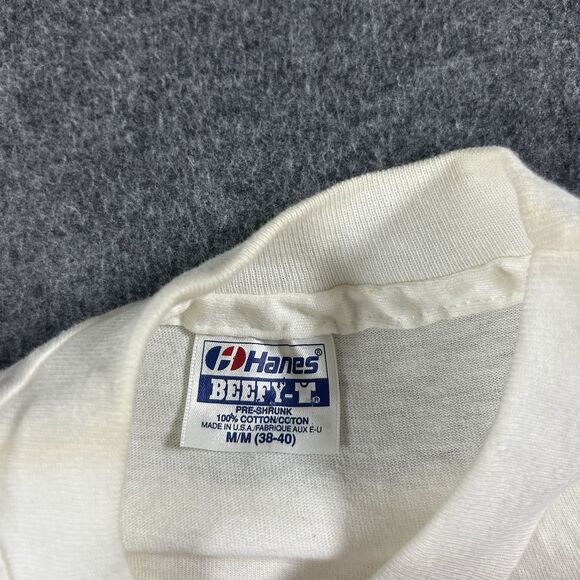 VTG 90s Hanes Goodwrench Racing Dale Earnhardt Shirt Nascar Mens Large White - Picture 4 of 12